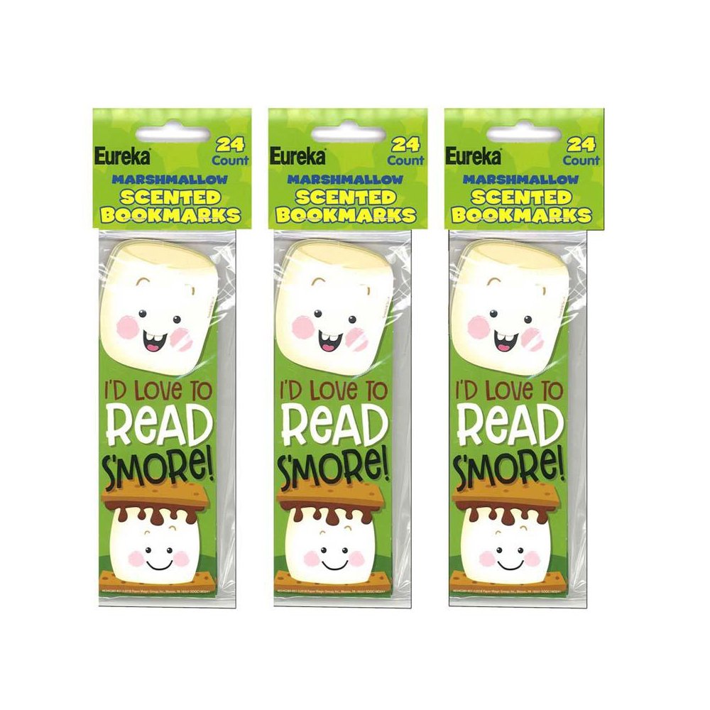 Marshmallow Scented Bookmarks, 24 Per Pack, 3 Packs. Picture 1