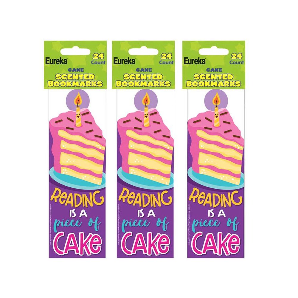 Cake Scented Bookmarks, 24 Per Pack, 3 Packs. Picture 1