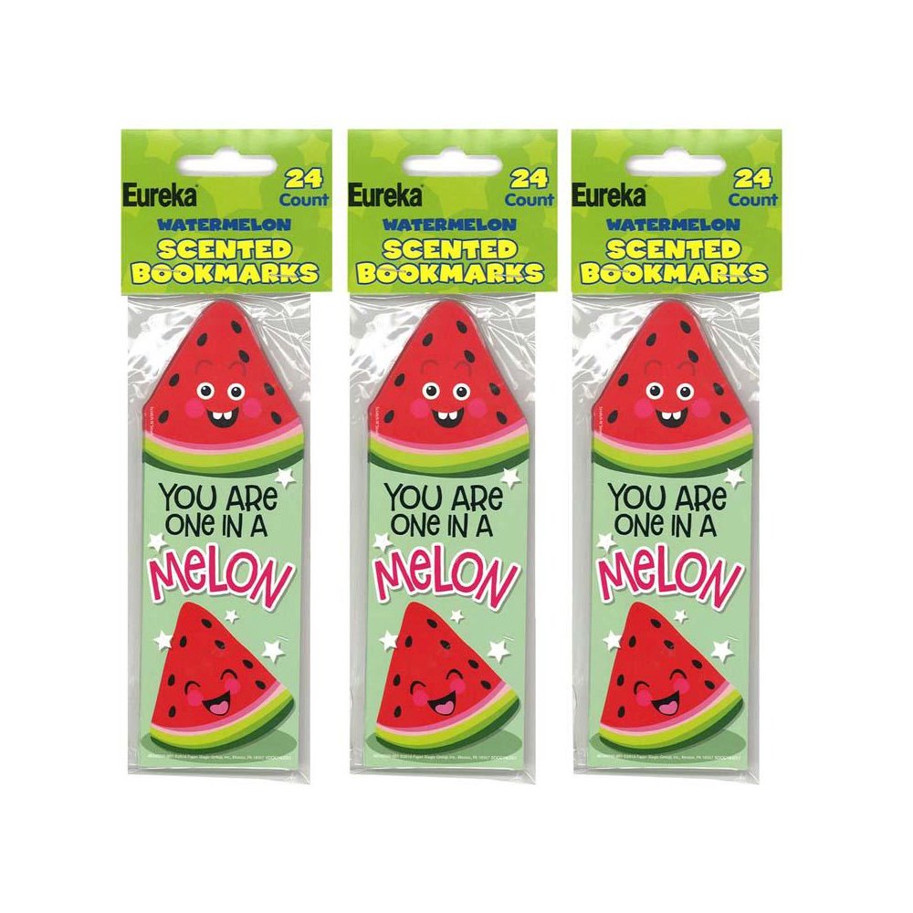 Watermelon Scented Bookmarks, 24 Per Pack, 3 Packs. Picture 1