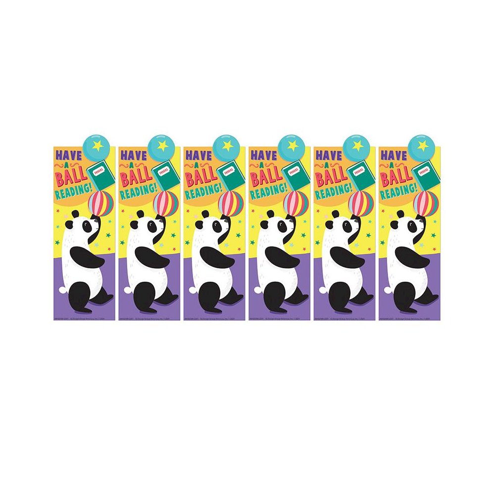 Panda Have a Ball Reading Bookmarks, 36 Per Pack, 6 Packs. Picture 1