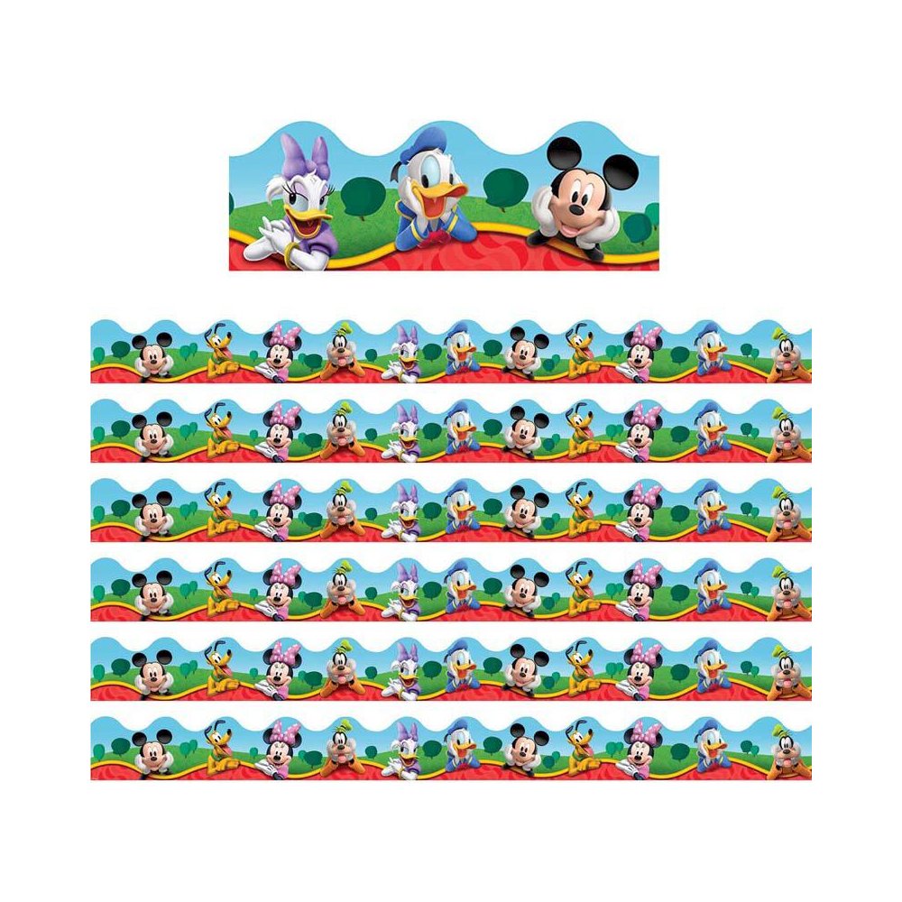 Mickey Mouse Clubhouse Characters Deco Trim, 37 Feet Per Pack, 6 Packs. Picture 1