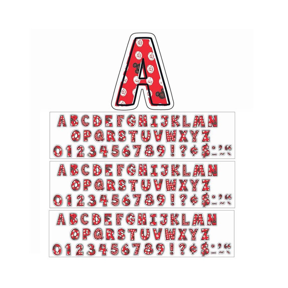 Mickey Color Pop! Deco 4" Letters, 177 Per Pack, 3 Packs. Picture 1