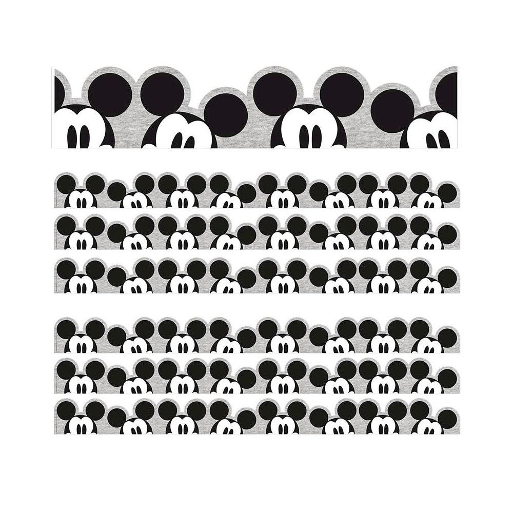 Mickey Mouse Throwback Peeking Mickeys Deco Trim, 37 Ft Per Pack, 3 Packs. Picture 1