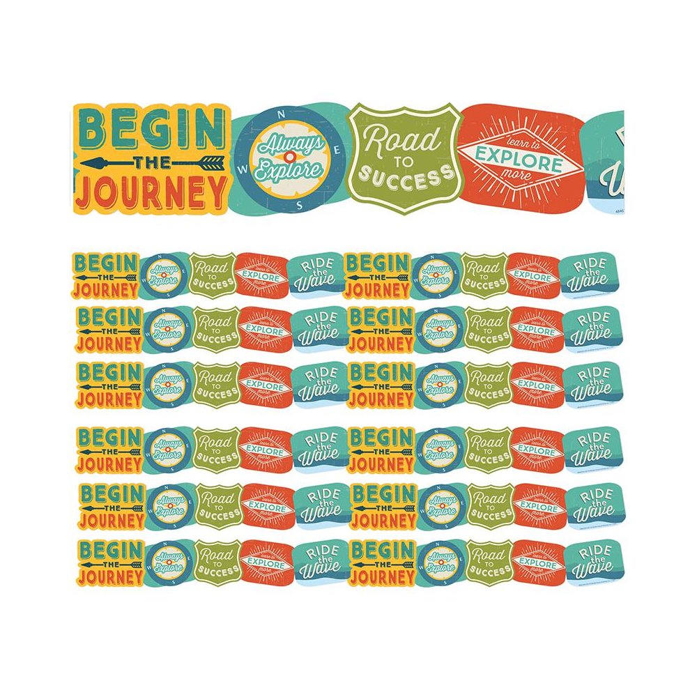 Adventurer Badges Extra Wide Deco Trim, 37 Feet Per Pack, 6 Packs. Picture 1