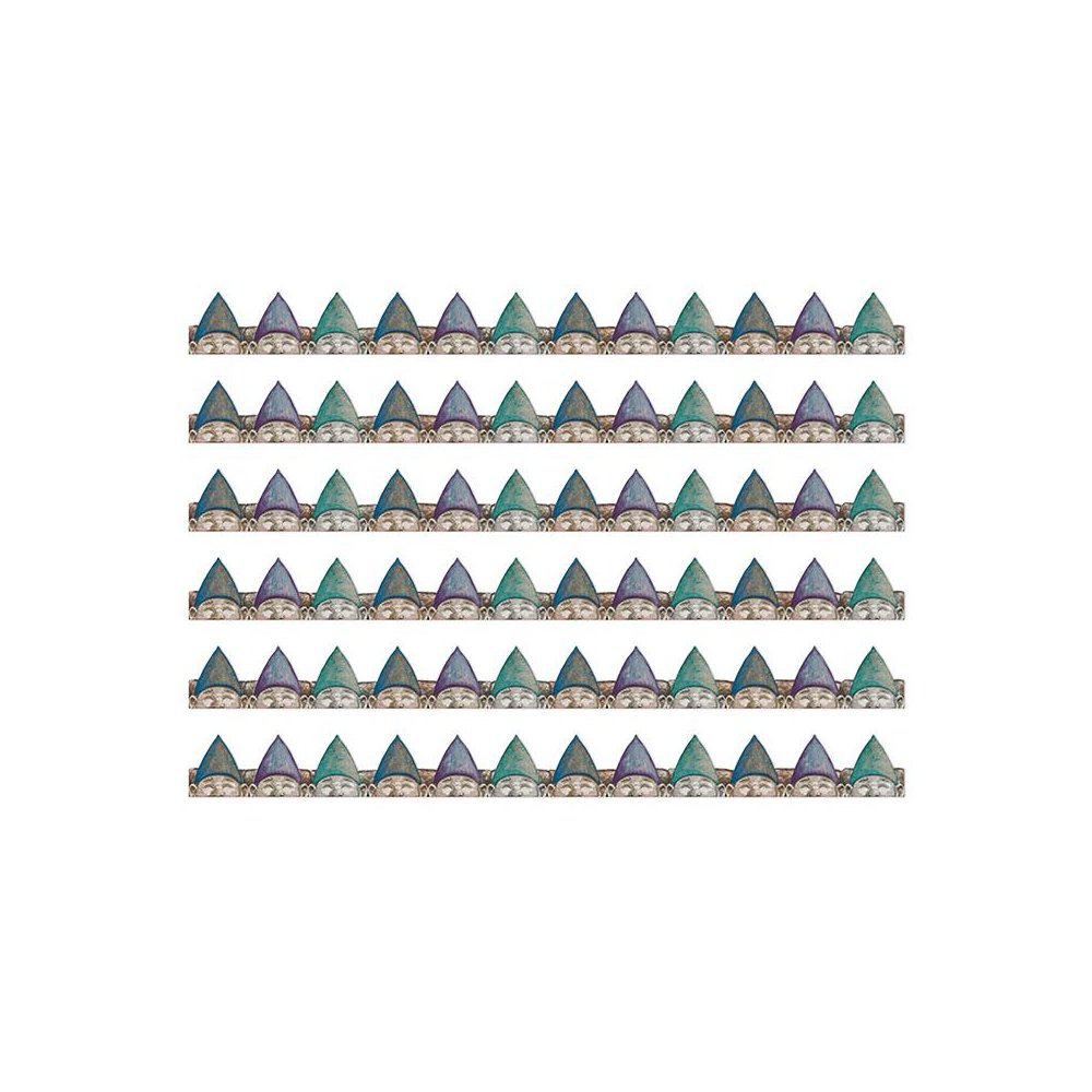 Curiosity Garden Peeking Gnomes Extra Wide Deco Trim, 37 Feet Per Pack, 6 Packs. Picture 1