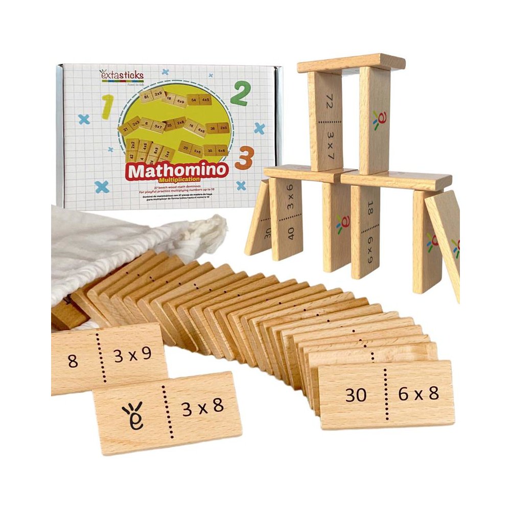 Mathomino Times Tables Multiplication Domino Math Game. Picture 1