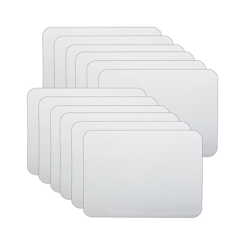 Two-Sided Dry Erase Board, 6" x 9", White, Pack of 12. Picture 1