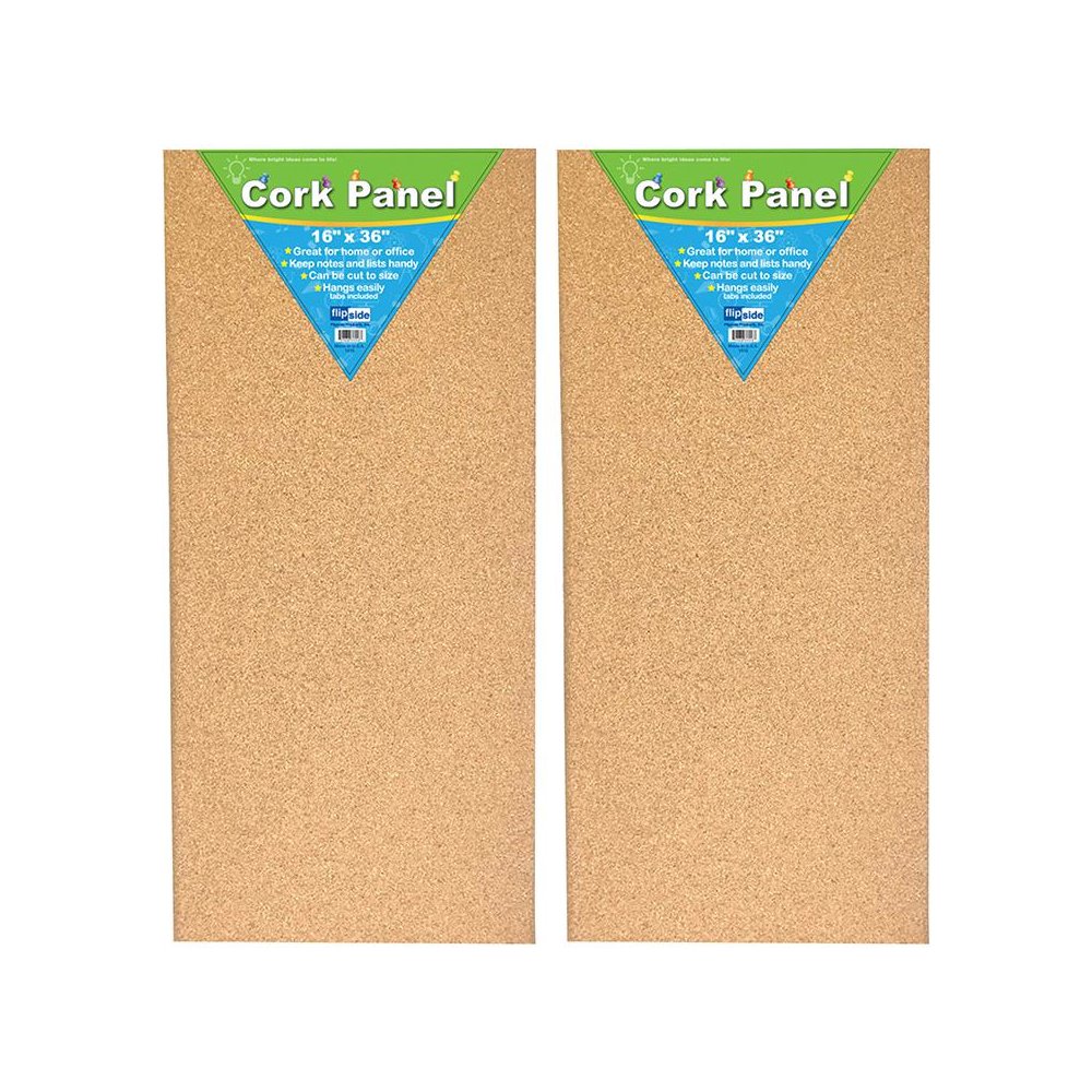 Cork Panel, 16" x 36", Pack of 2. Picture 1