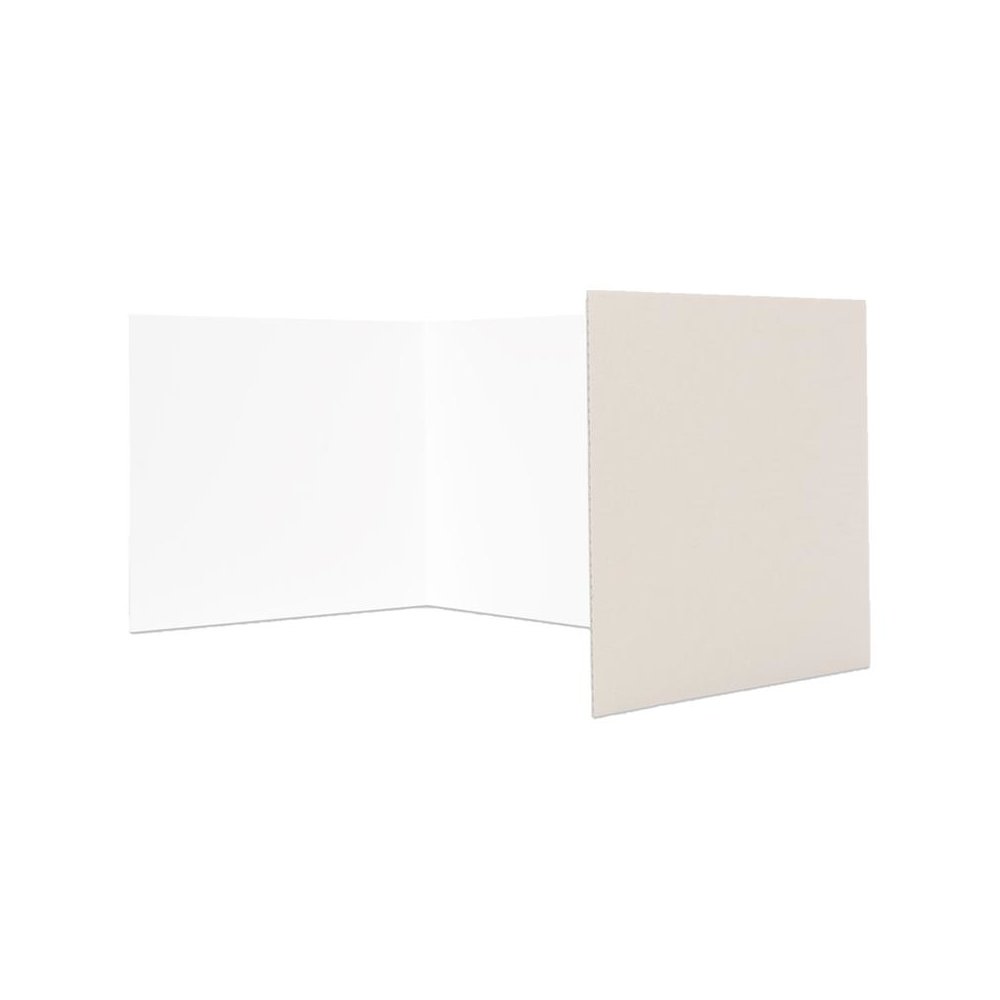 Corrugated Study Carrels, 12" x 48", White, Pack of 24. Picture 1