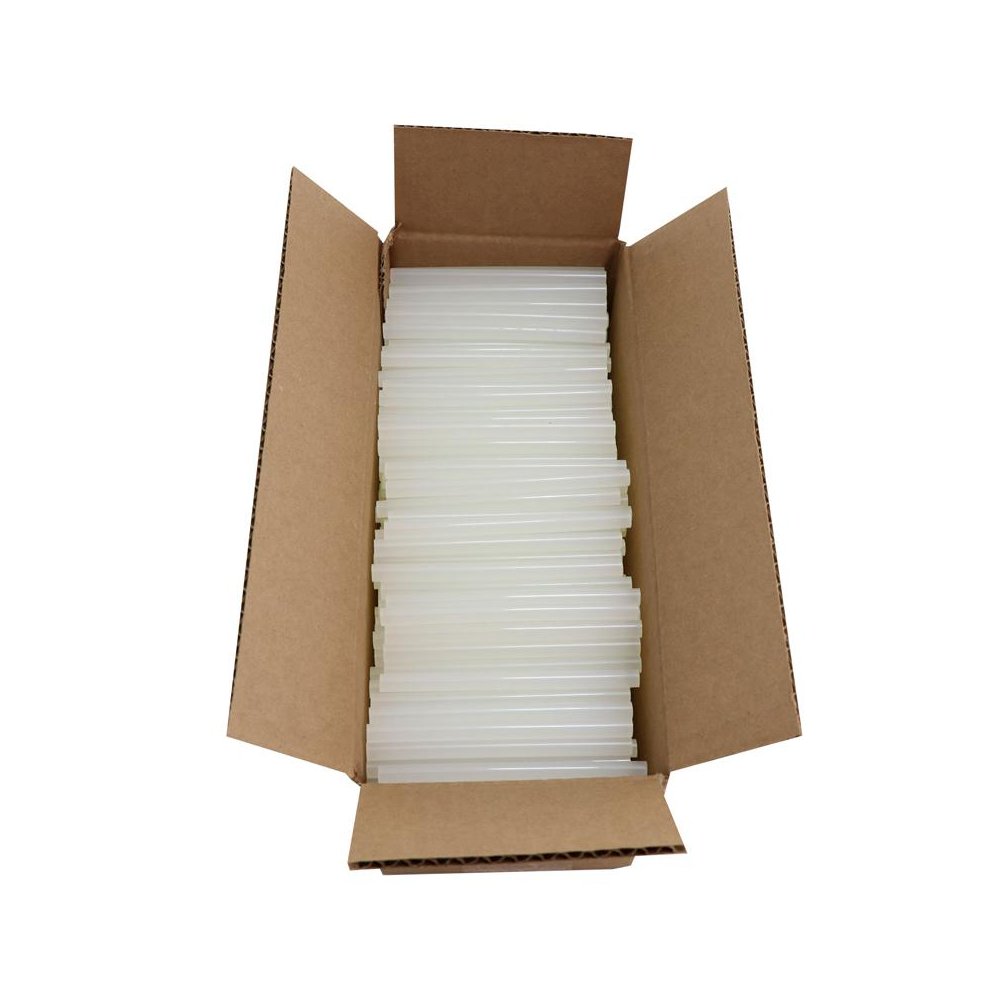 Mini Size 4" Clear Hot Glue Sticks, 5 lb Box. Picture 1