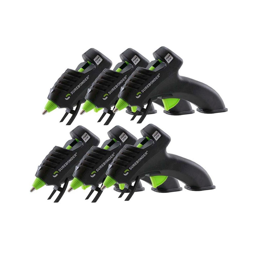 Plus Series Low Temperature Mini Hot Glue Gun, Pack of 6. Picture 1