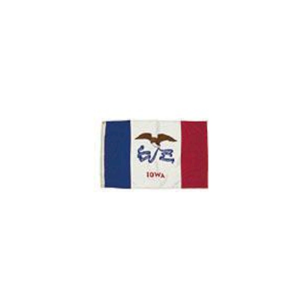 3X5 NYLON IOWA FLAG HEADING & GROMMETS. Picture 2