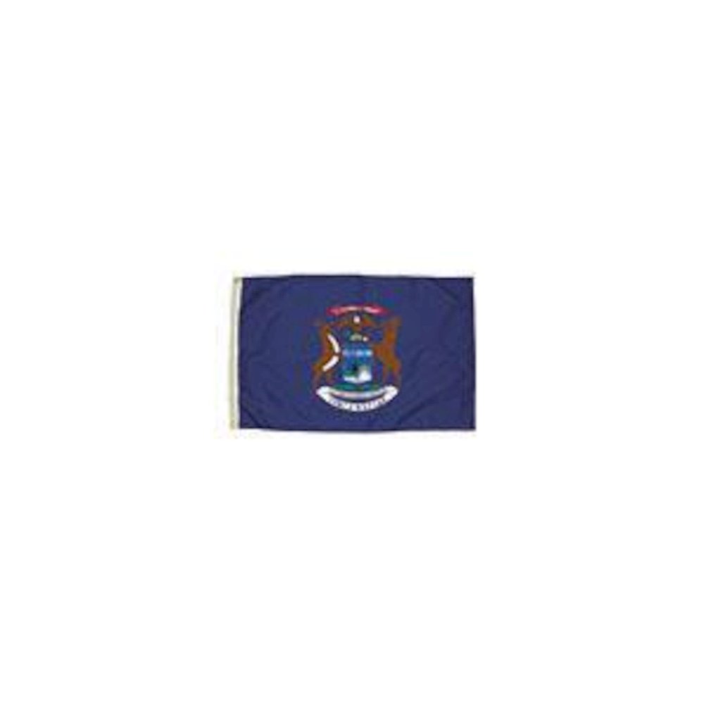3X5 NYLON MICHIGAN FLAG HEADING & GROMMETS. Picture 2
