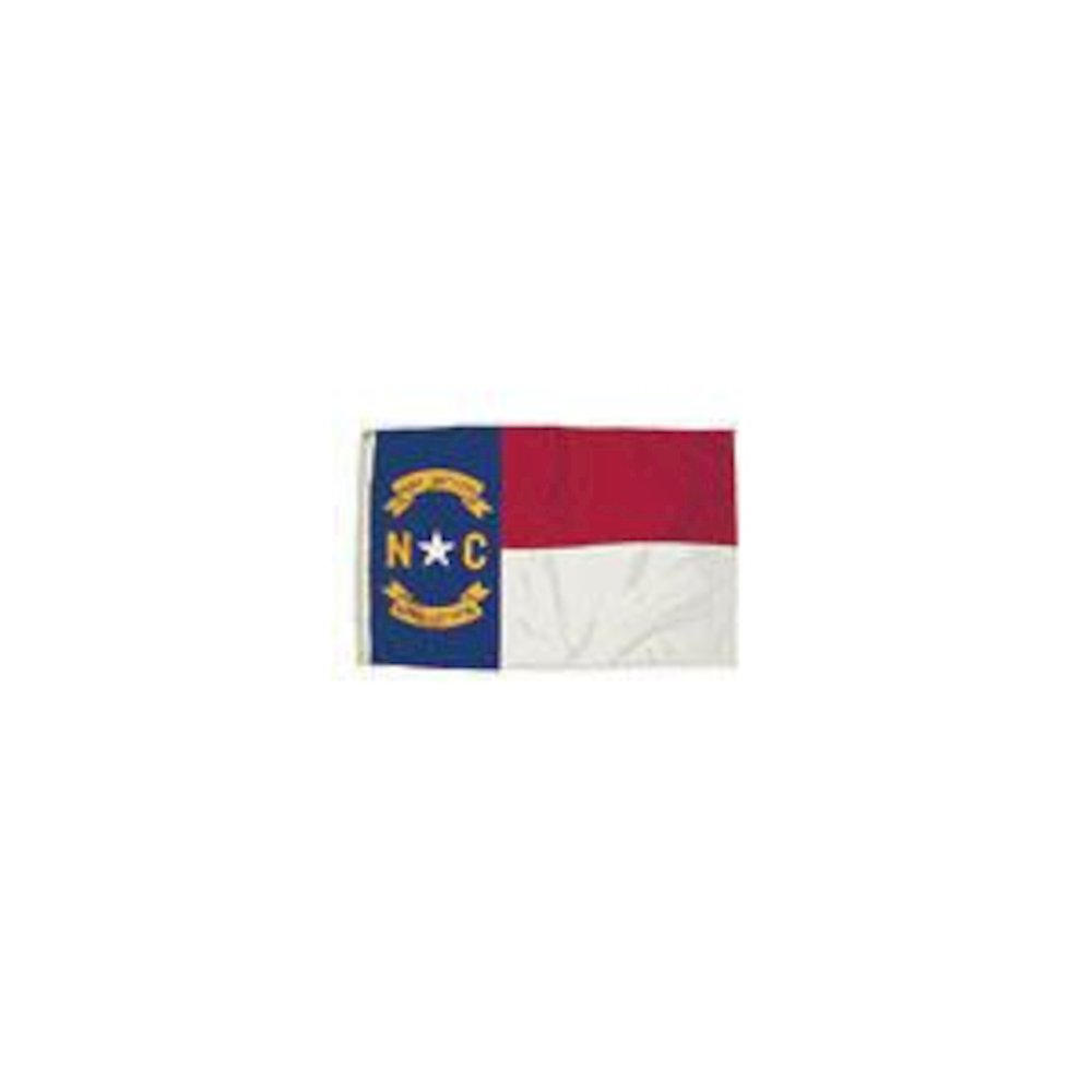 3X5 NYLON NORTH CAROLINA FLAG HEADING & GROMMETS. Picture 2