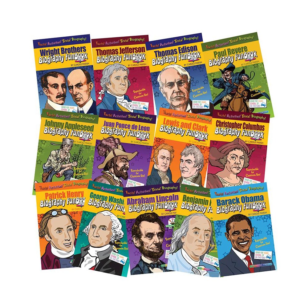 Biography Funbooks Presidents, Inventors & Explorers. Picture 1