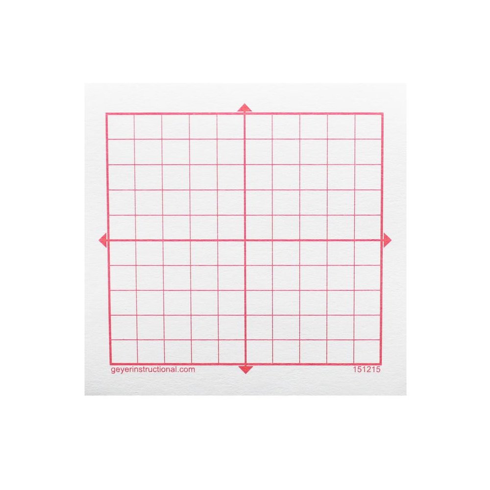 Graphing 3M Post-it Notes, XY Axis, 10 x 10 Square Grid, 4 Pads. Picture 1