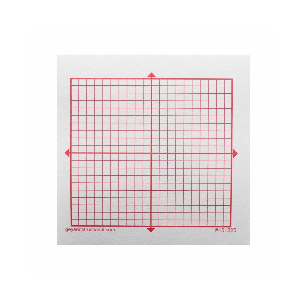 Graphing 3M Post-it Notes, XY Axis, 20 x 20 Square Grid, 4 Pads. Picture 1