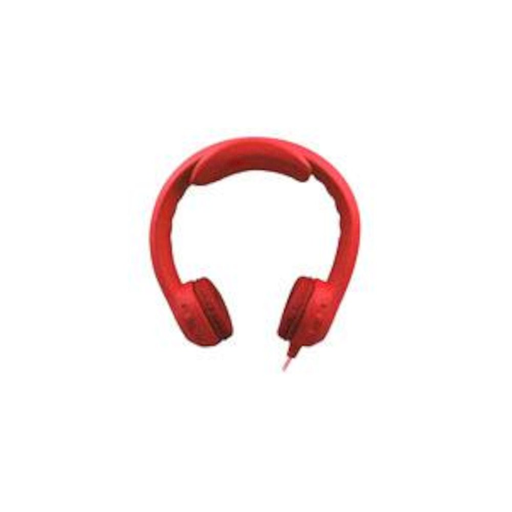 FLEX-PHONES INDESTRUCTIBLE RED FOAM HEADPHONES. Picture 2