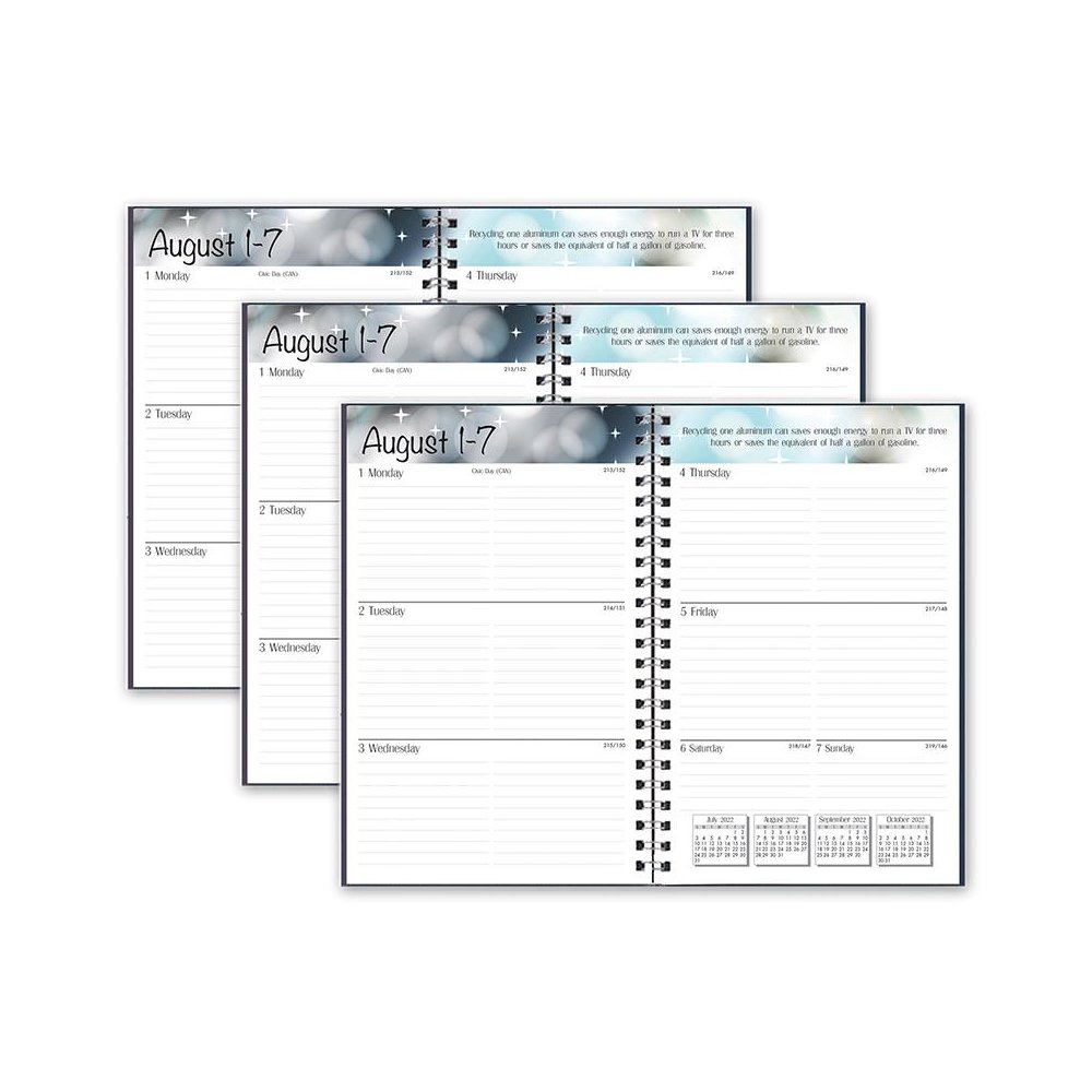 Academic Weekly Assignment Book, Black, Pack of 3. Picture 1