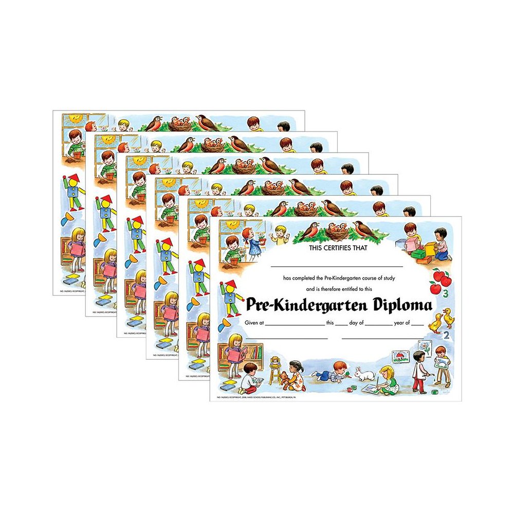 Pre-Kindergarten Diploma, 30 Per Pack, 6 Packs. Picture 1