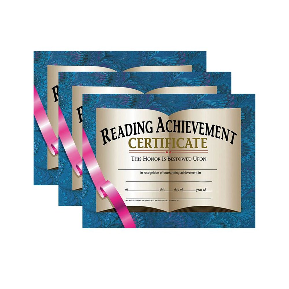 Reading Achievement Certificate, 30 Per Pack, 3 Packs. Picture 1