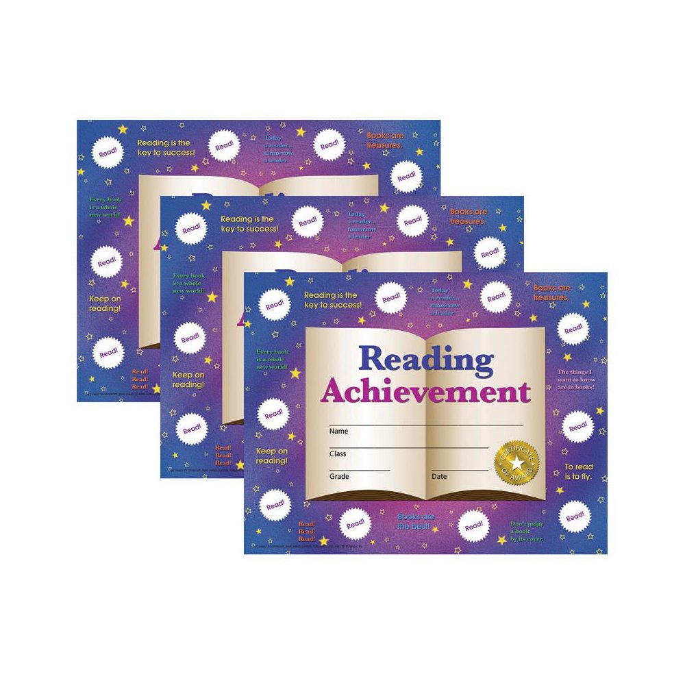 Achievement Certificates and Reward Seals, 30 Certificates Per Pack, 3 Packs. Picture 1