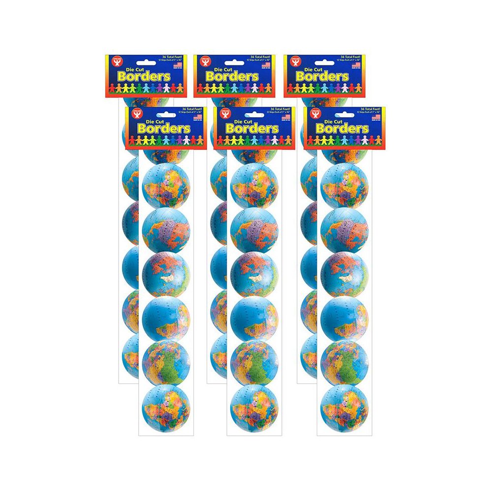 Globes Border, 36 Feet Per Pack, 6 Packs. Picture 1