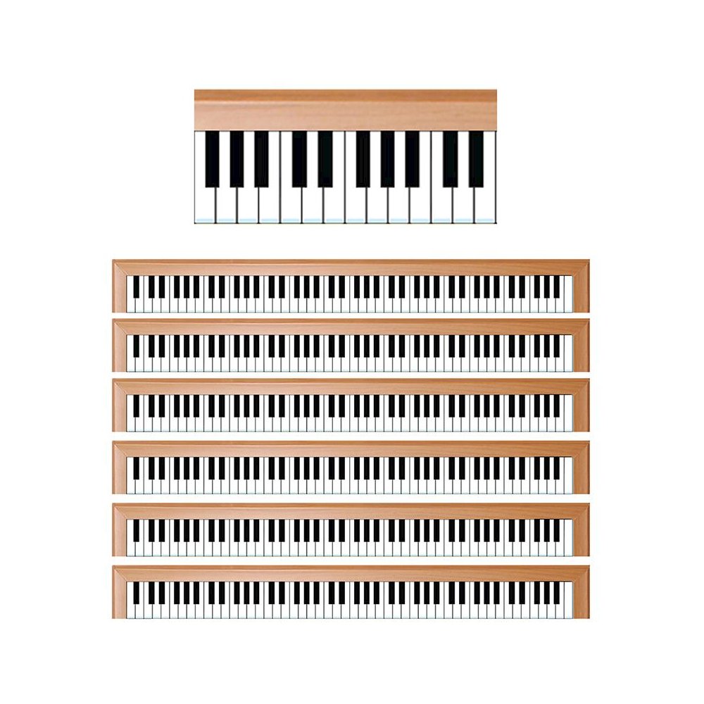 Piano Border, 12 Strips/36 Feet Per Pack, 6 Packs. Picture 1