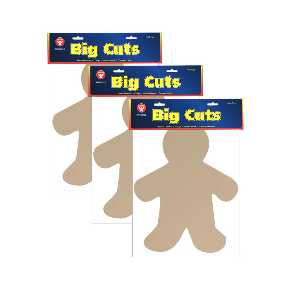 People Cut-Out, 16" Me Kid, 25 Per Pack, 3 Packs. Picture 1
