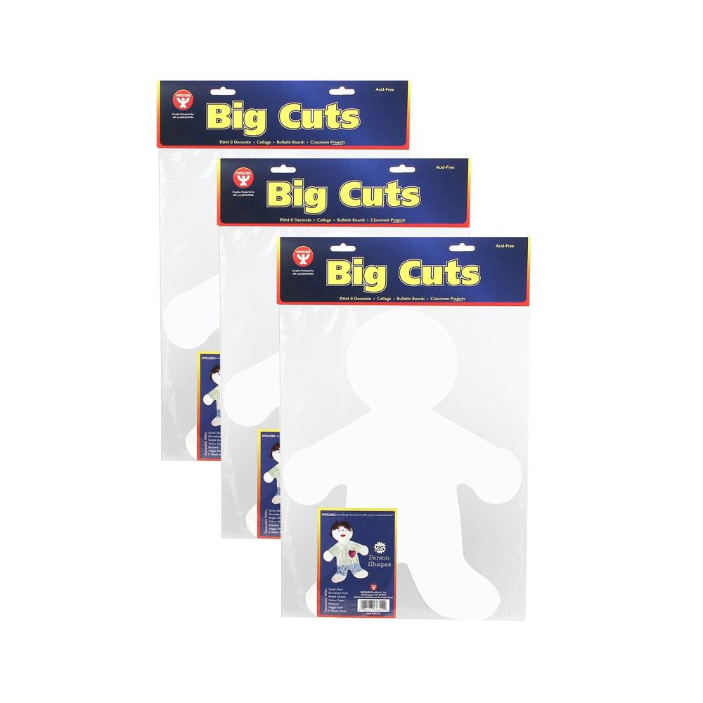 16" Me Kid Big Cut-Outs Paper Shape, 25 Per Pack, 3 Packs. Picture 1