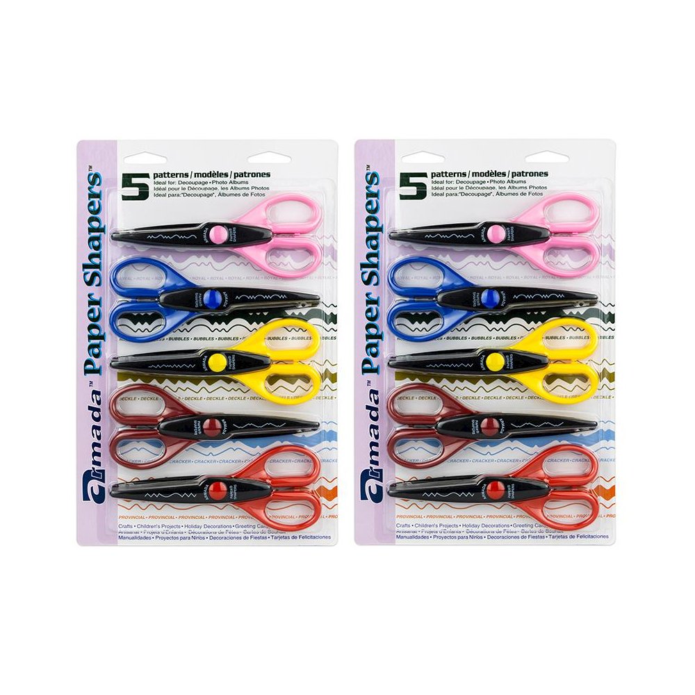 Paper Shapers Decorative Scissors Set 2, 5 Per Set, 2 Sets. Picture 1