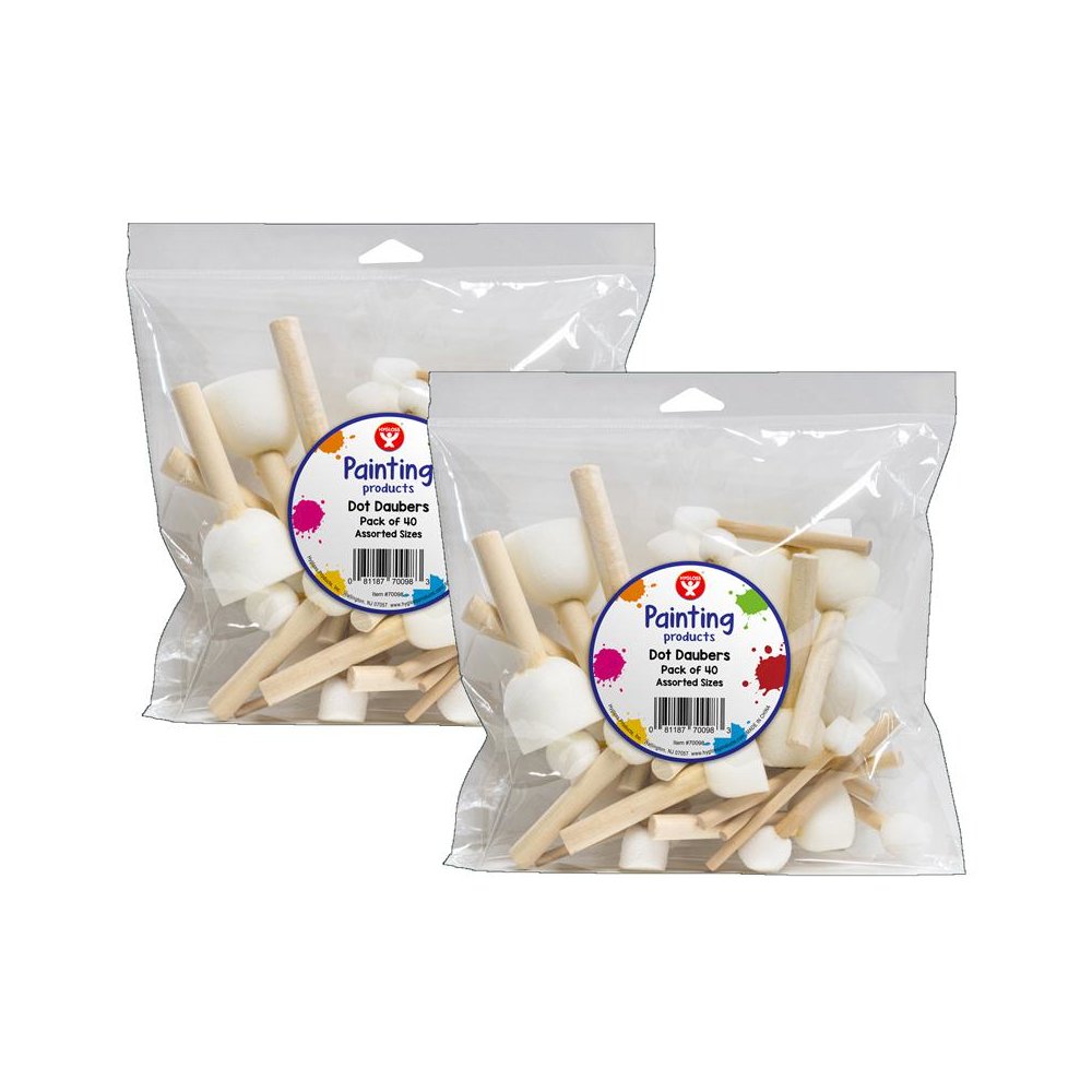 Dot Daubers, 4 Sizes, 40 Per Pack, 2 Packs. Picture 1