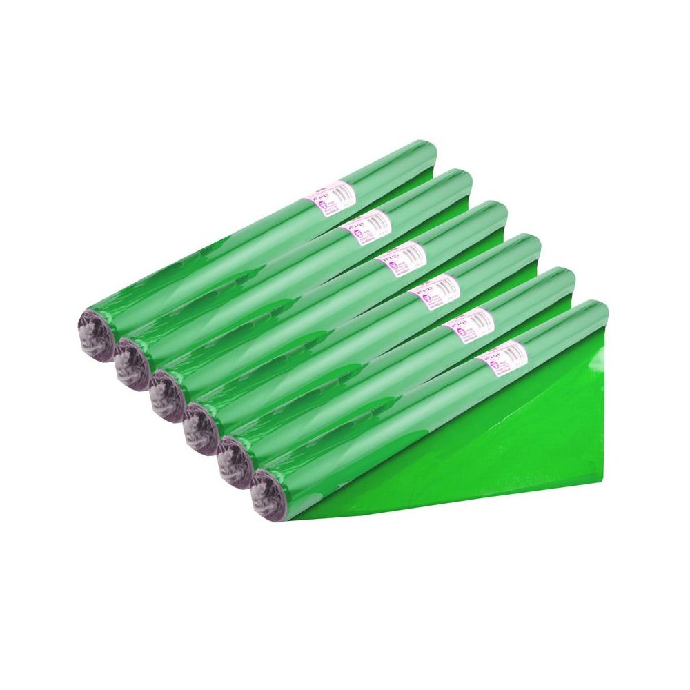 Cello-Wrap Roll, Green, 20" x 12.5', 6 Rolls. Picture 1