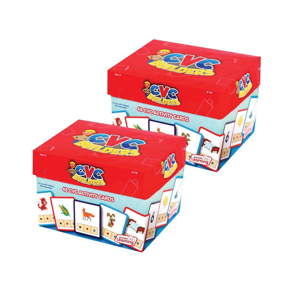 CVC Builders Activity Cards, 48 Per Set, 2 Sets. Picture 1