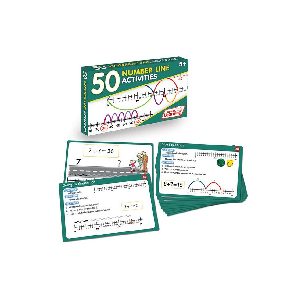 50 NUMBER LINE ACTIVITIES. Picture 1