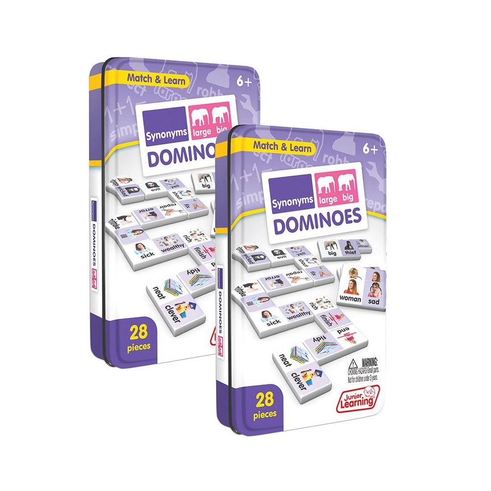 Synonyms Match & Learn Dominoes, Pack of 2. Picture 1
