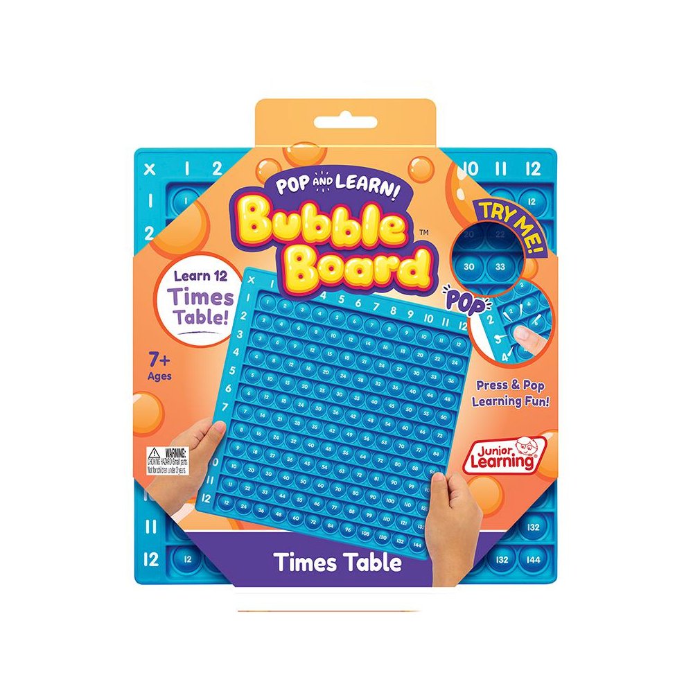 Times Table Pop and Learn Bubble Board. Picture 1
