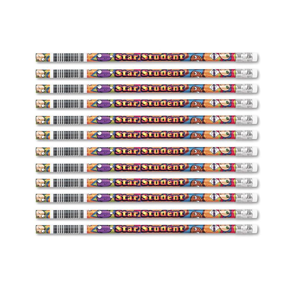 Star Student Pencils, 12 Per Pack, 12 Packs. Picture 1