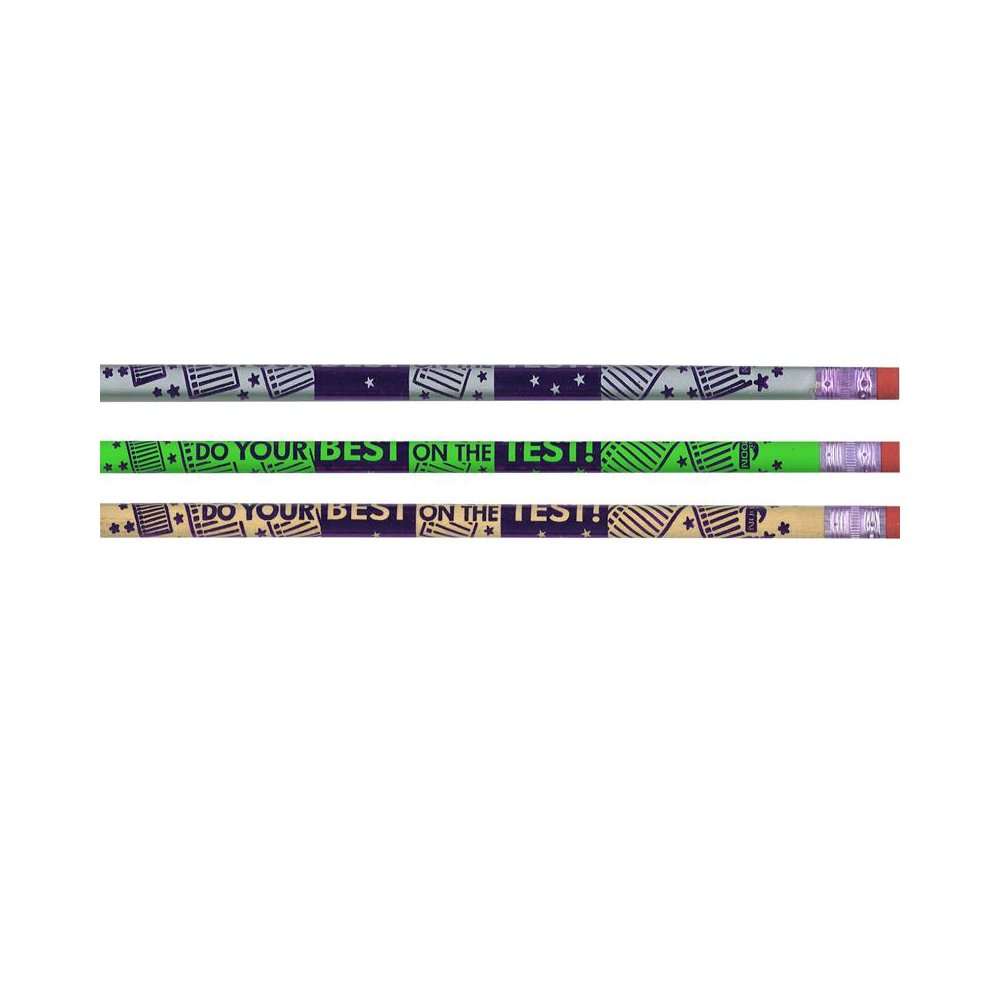 Do Your Best on the Test Pencils, 12 Per Pack, 12 Packs. Picture 1