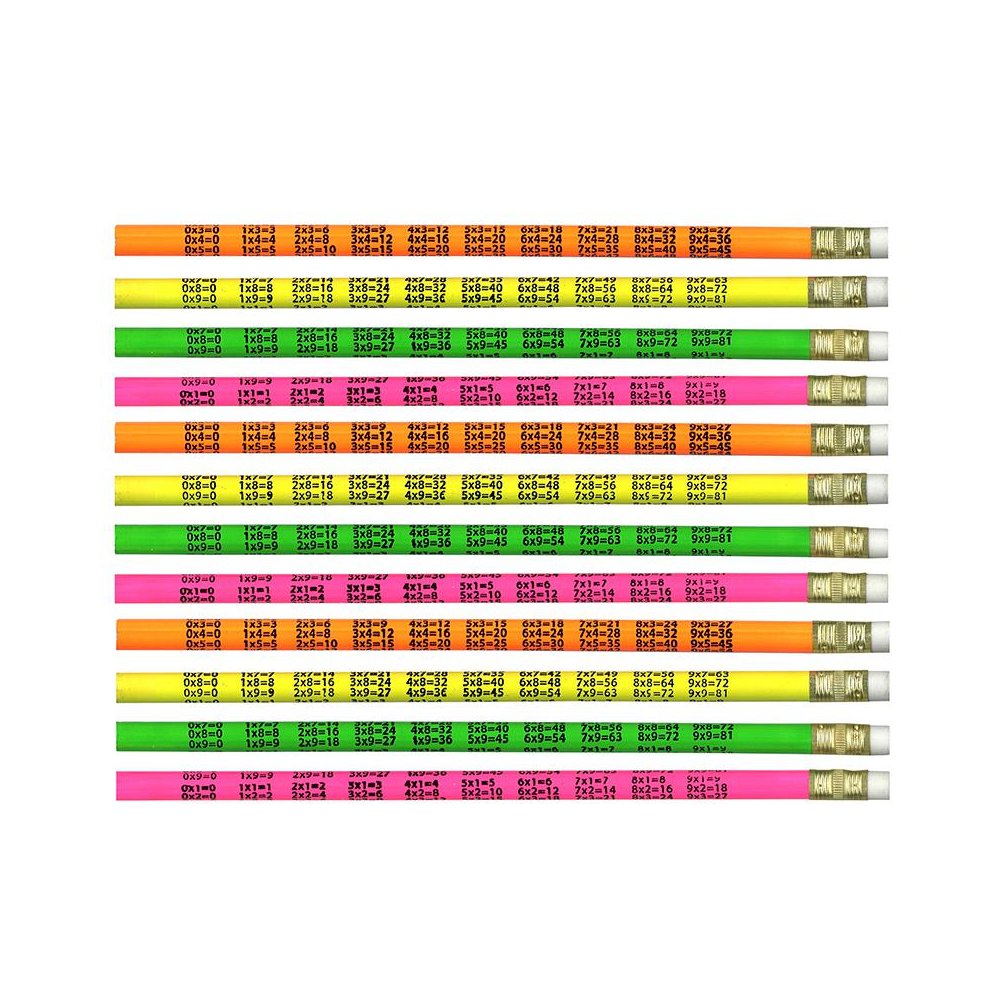Pencils Multiplication, 12 Per Pack, 12 Packs. Picture 1