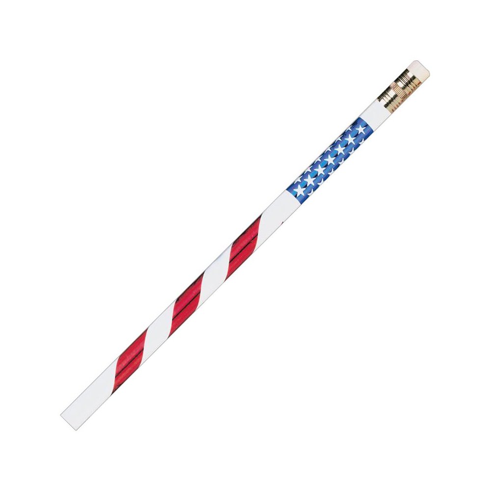 Pencils Stars & Stripes, 12 Per Pack, 12 Packs. Picture 1