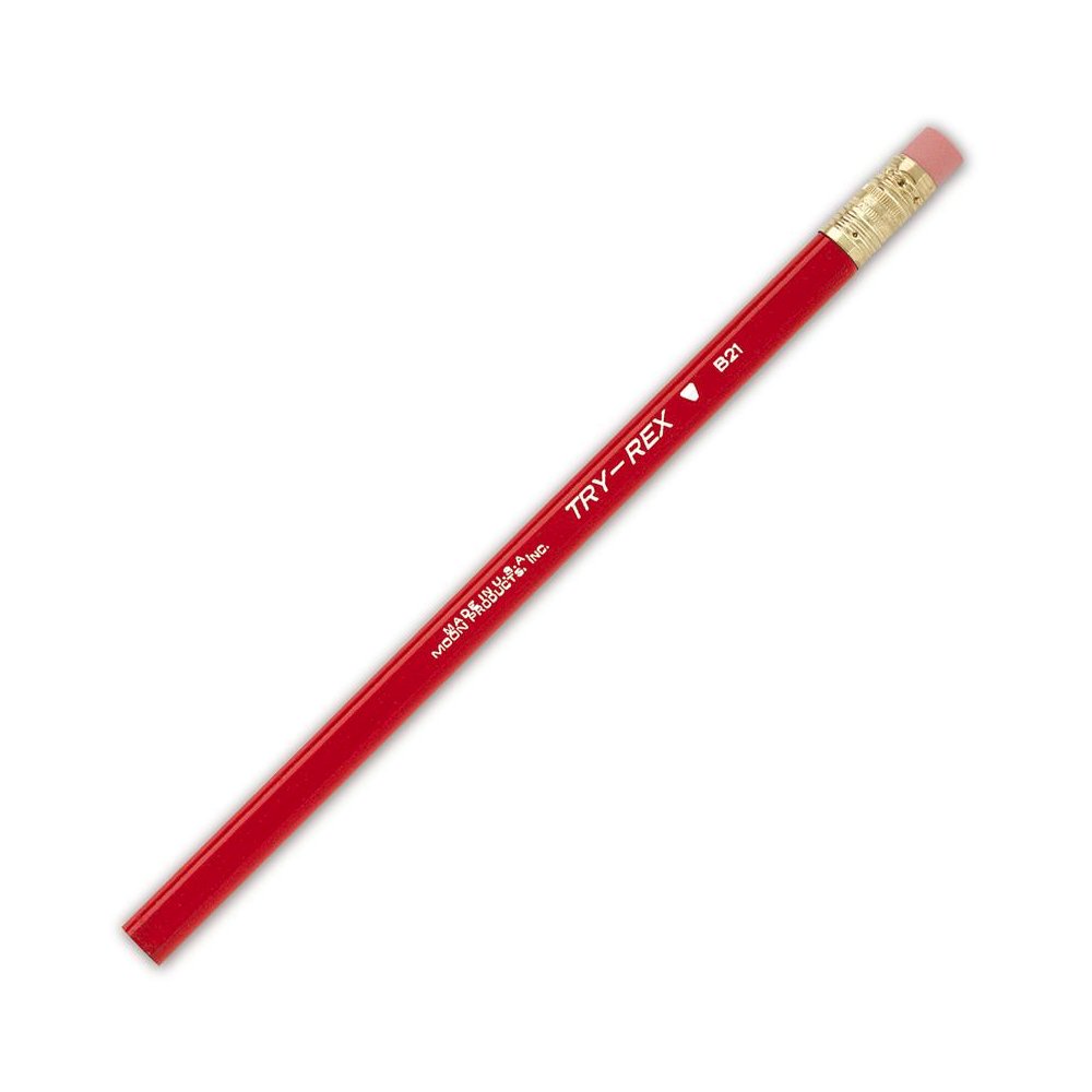 Try Rex Pencil, Jumbo With Eraser, 12 Per Pack, 3 Packs. Picture 1