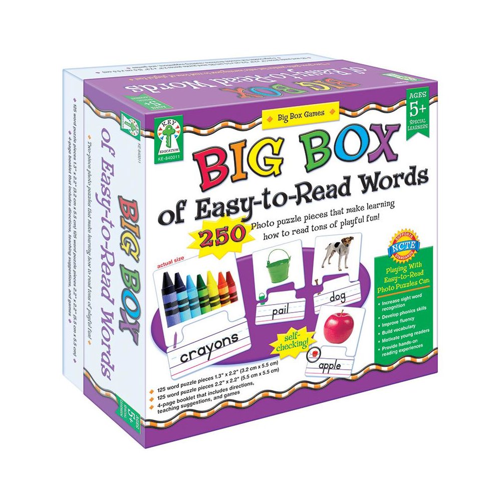 BIG BOX OF EASY TO READ WORDS GAME AGE 5+ SPECIAL EDUCATION. Picture 1