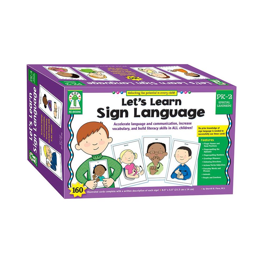 SIGN LANGUAGE WT CARDS. Picture 1