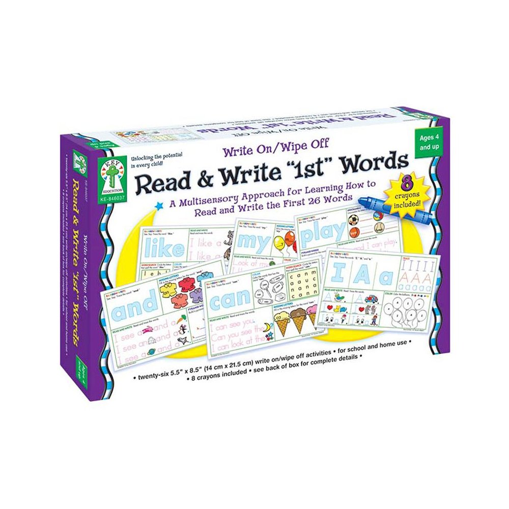 WRITE ON/WIPE OFF READ & WRITE 1ST FIRST WORDS AGES 4+. Picture 1