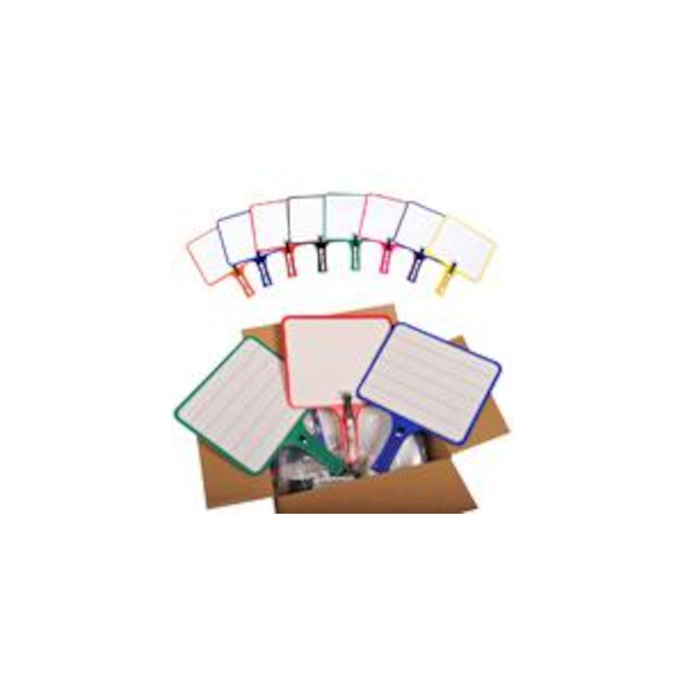 KLEENSLATE DRY ERASE PADDLES 24PK RECTANGULAR CLASSROOM SET. Picture 2