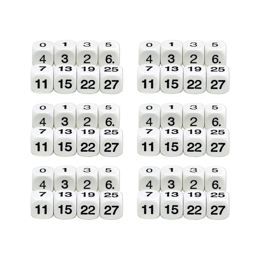 Math Numbers Dice, 6 Sets. Picture 1