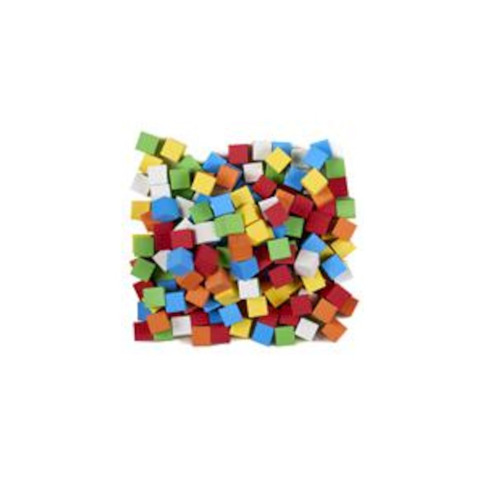 16Mm Blank Color Foam Dice 200 Ct, Assorted. Picture 2