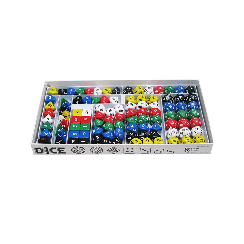Sampler Set of Opaque Polyhedra Dice, 100 Count. Picture 1