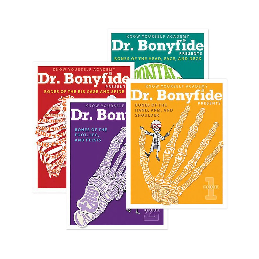 4 Book Set: Dr. Bonyfide Presents 206 Bones of the Human Body. Picture 1